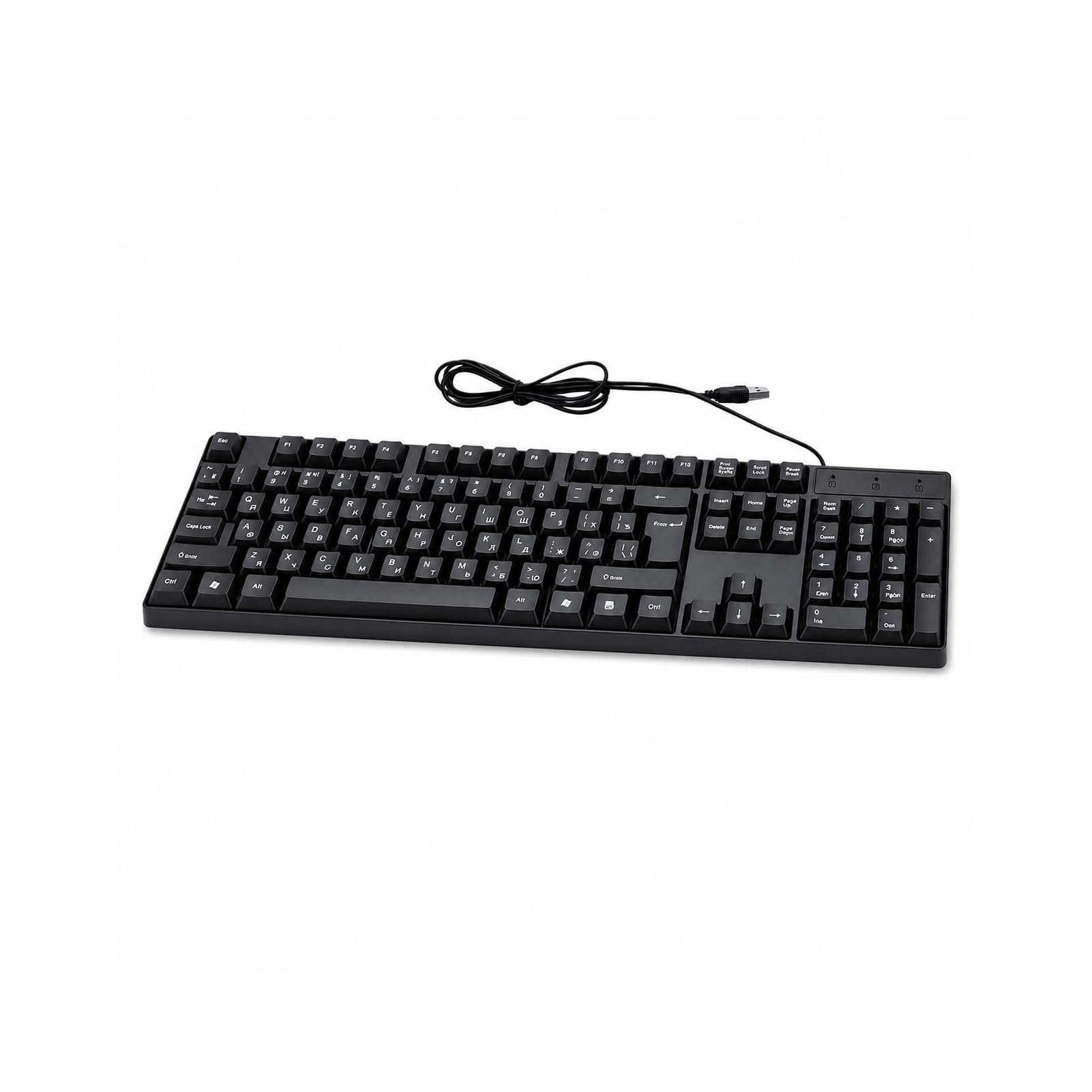 Elprico Tastiera Russa Inglese USB 104 Tasti Antischizzo