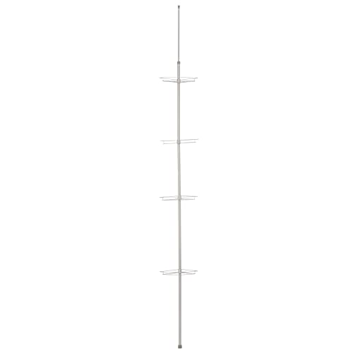 AmazonBasics Portaoggetti Doccia Angolare 4 Ripiani 246 cm