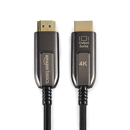 Amazon Basics cavo HDMI 4K 10 m fibra ottica nero