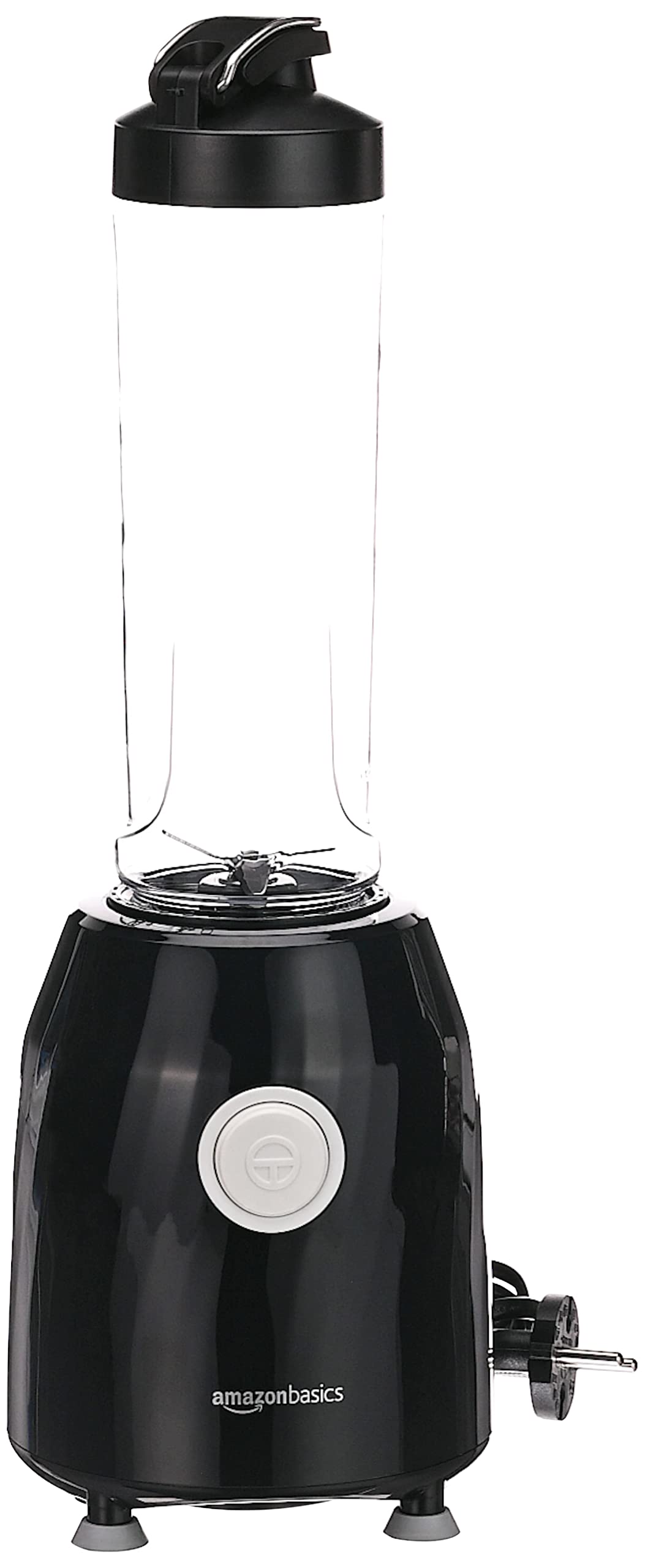AmazonBasics Blend & Go Frullatore Smoothie Nero 600 ml
