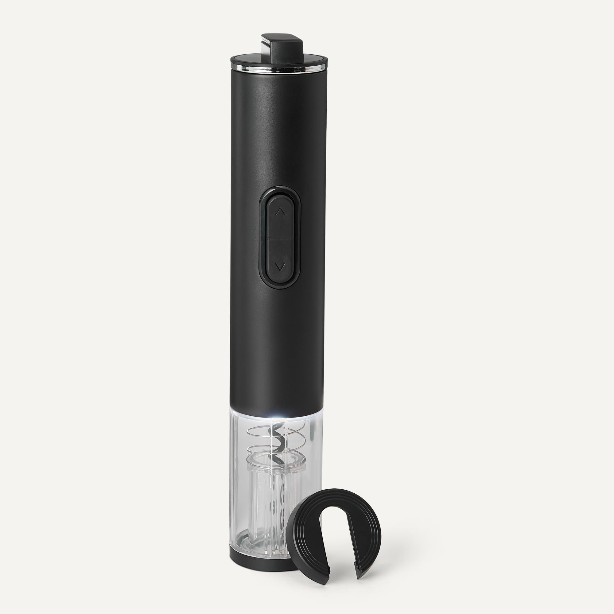 Amazon Basics Apribottiglie Elettrico Nero a Batteria Acciaio