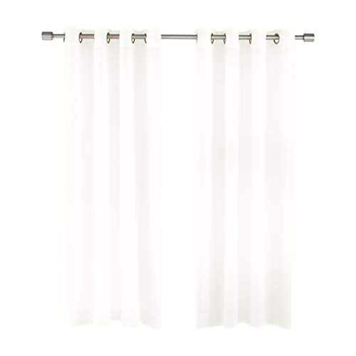 Amazon Basics Sheer 50x95 tenda con occhielli bianco 2 pezzi velata