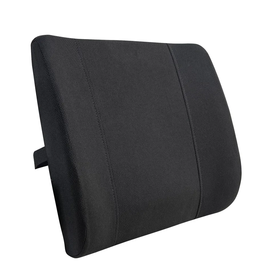 AmazonBasics Cuscino Lombare Memory Foam Nero Supporto Schiena