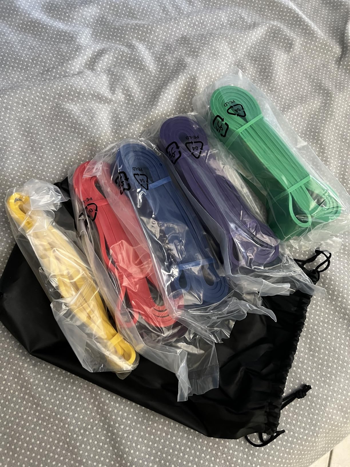 Amazon Basics Fasce Elastiche Set 5 Pezzi Resistenza