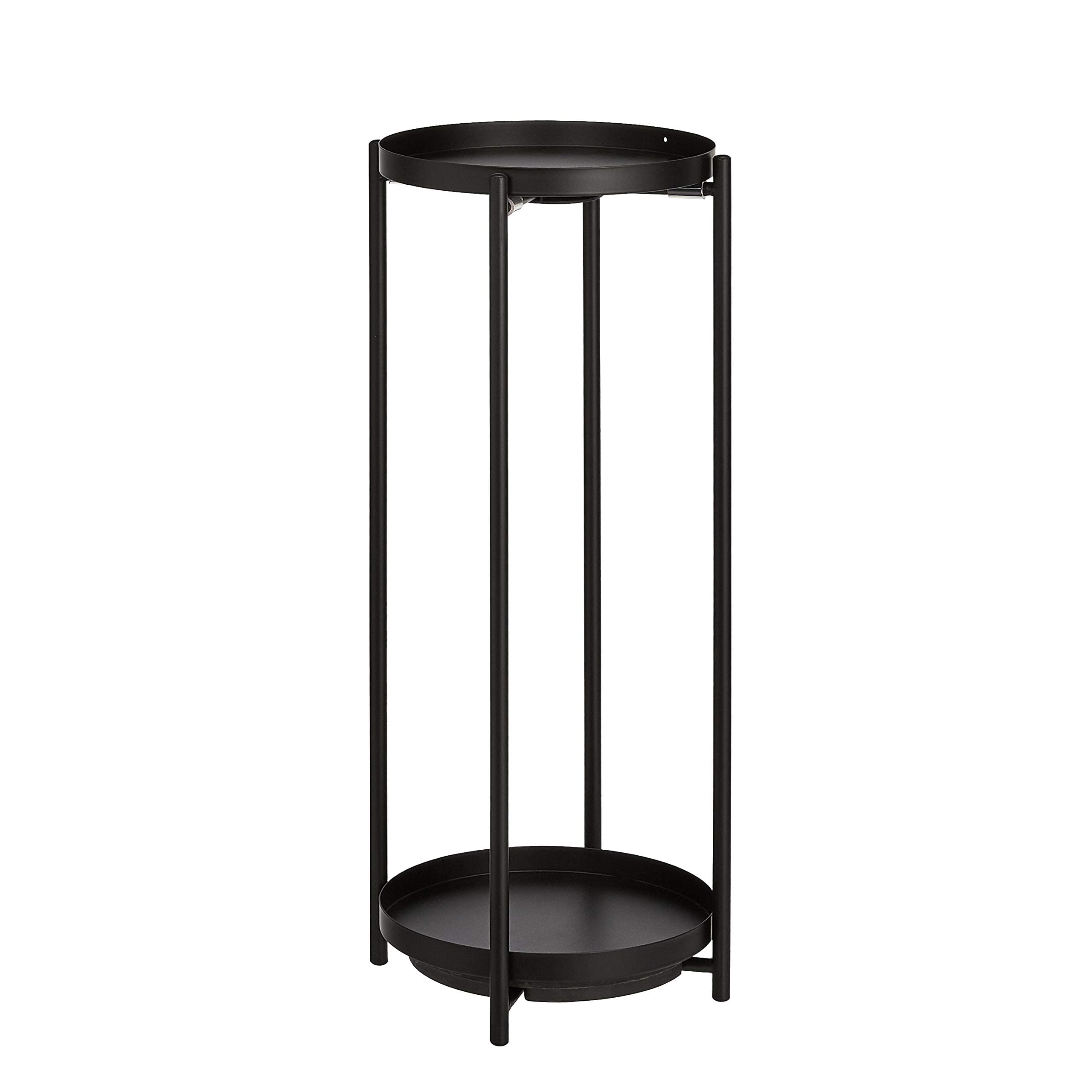AmazonBasics mobile portapiante rotondo nero acciaio
