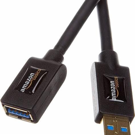 Amazon Basics Cavo Prolunga USB 3.0 3m Nero 4,8Gbps