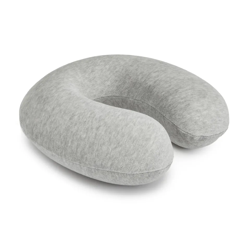 Amazon Basics Cuscino da Viaggio Memory Foam Grigio semicircolare
