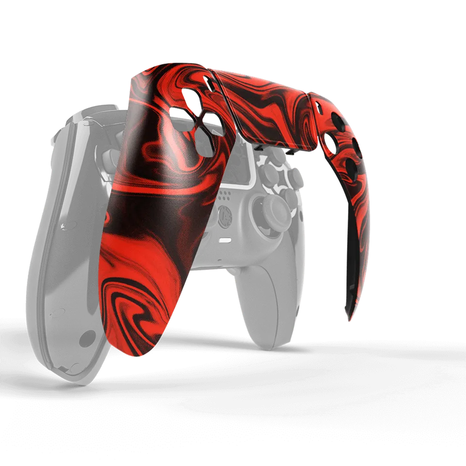 Aim Controller Caustic Red Snap Panel cover PS5 rossa