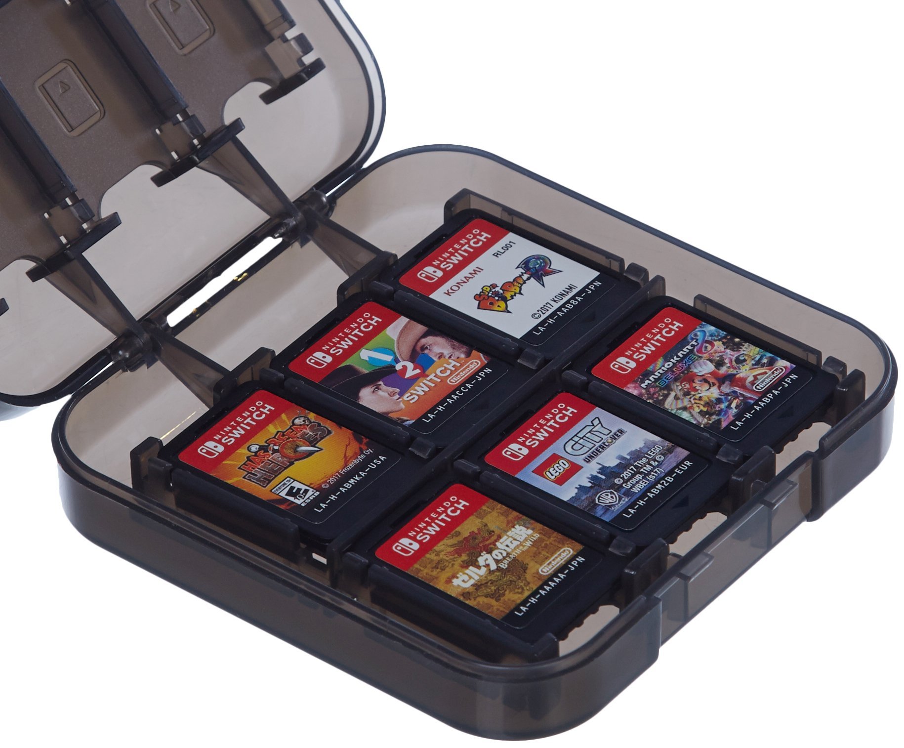 AmazonBasics Custodia Cartucce Nintendo Switch Nero 24 Giochi