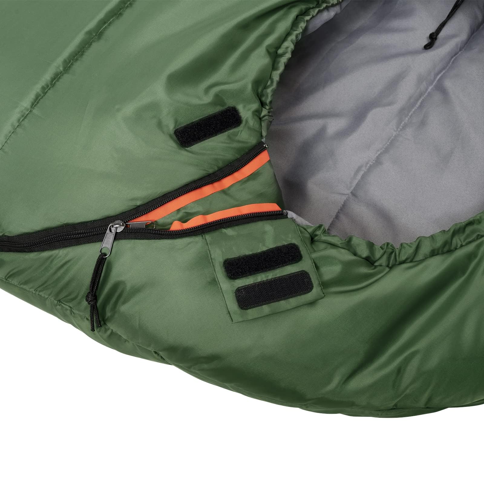 Amazon Basics Sacco a Pelo Mummia -6°C Verde Oliva
