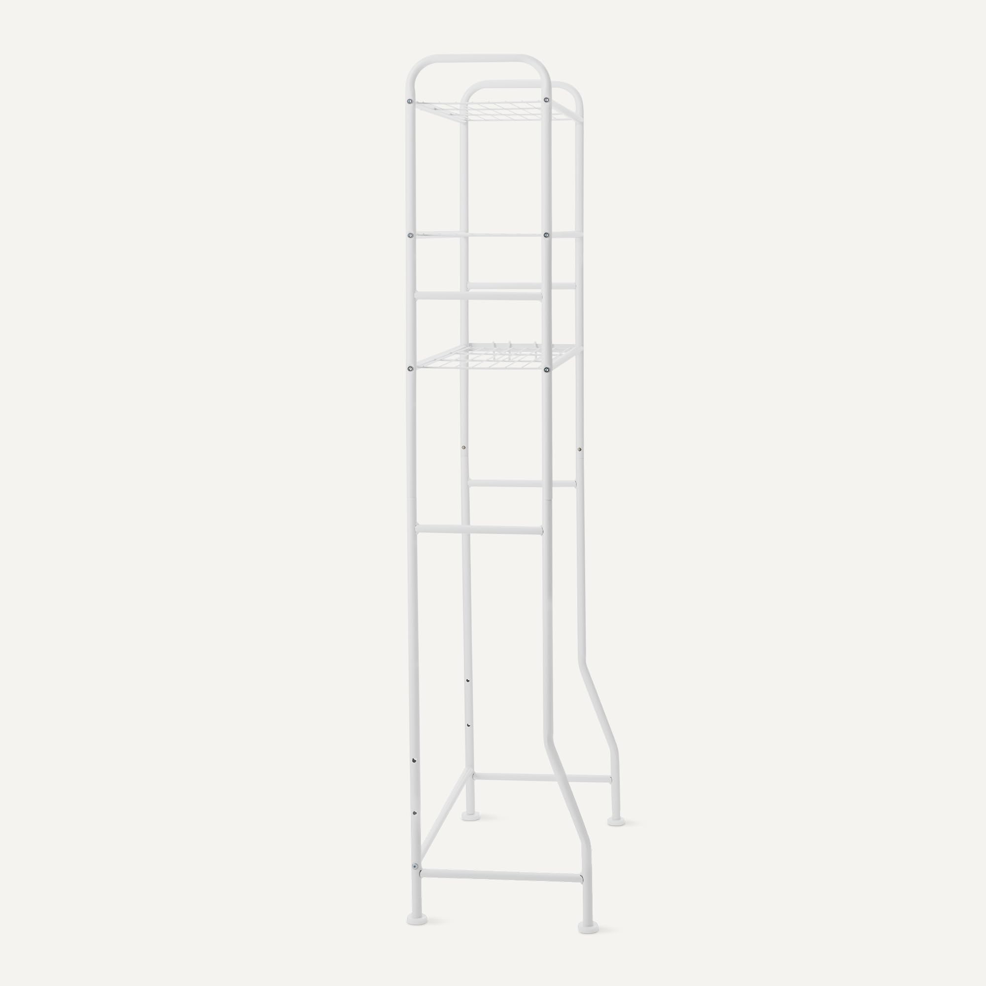 Amazon Basics organizer bagno 3 ripiani sopra WC bianco