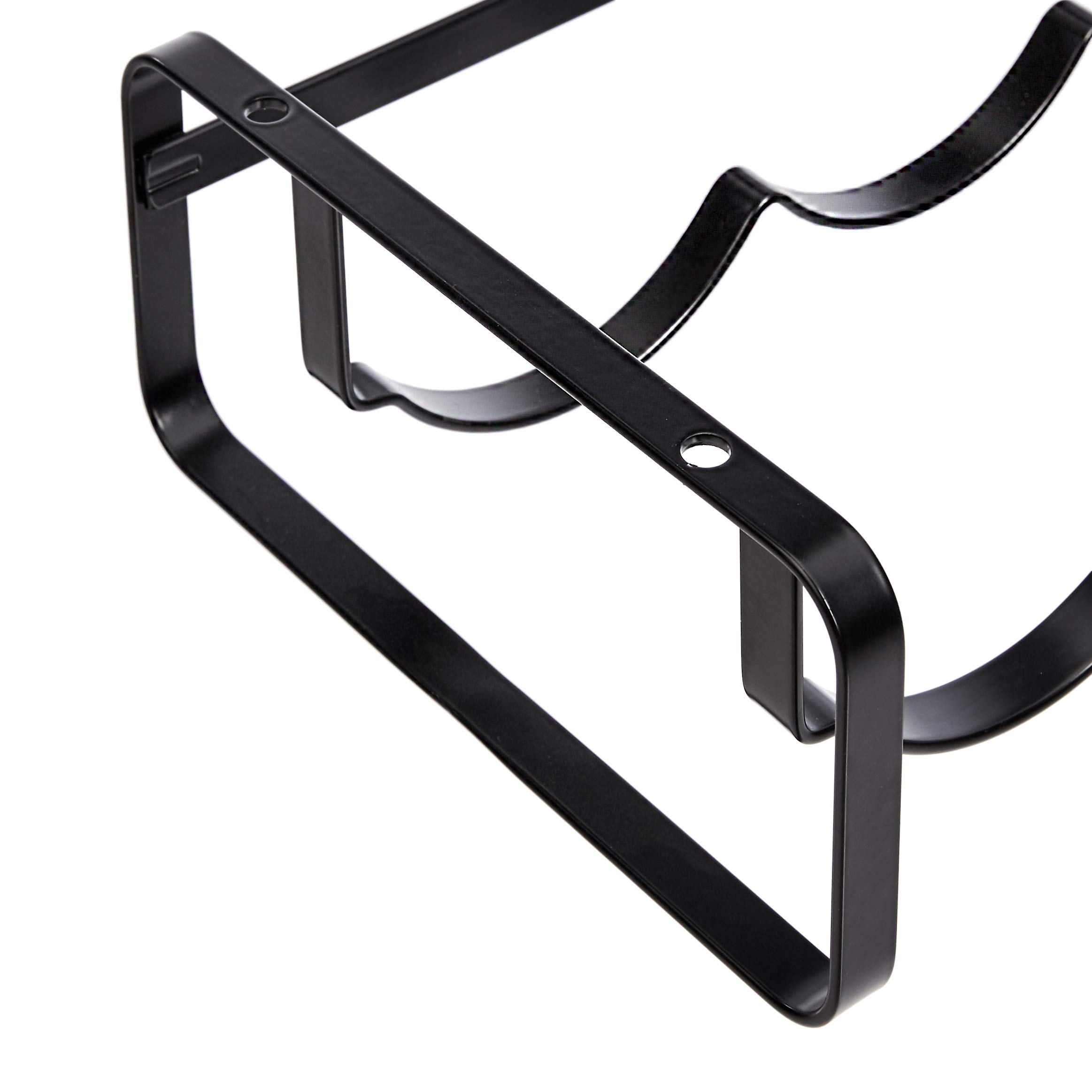 AmazonBasics Portabottiglie da Tavolo Acciaio Confezione da 1 Nero