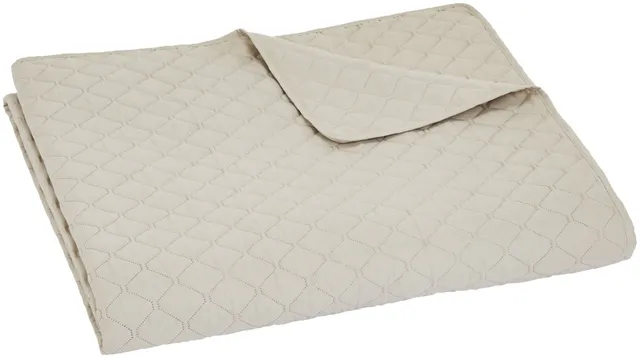 Amazon Basics Copriletto Trapuntato 170x210 Beige Rombi