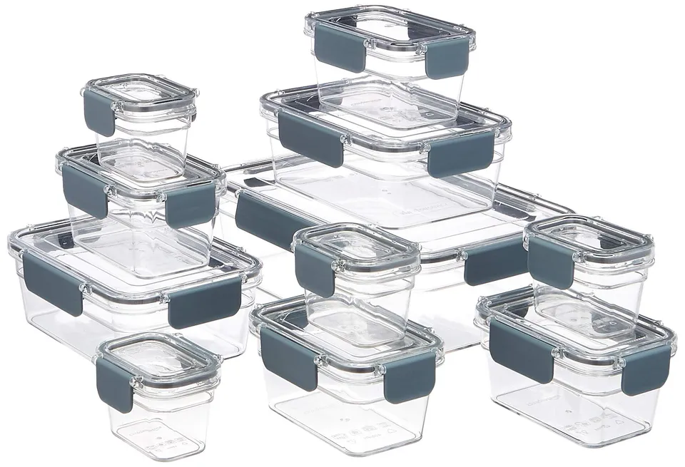 AmazonBasics Contenitori alimenti Tritan 22 pezzi ermetici