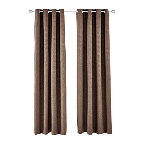 AmazonBasics Basket Weave 52x95 Tende Oscuranti Marroni 2 Pezzi