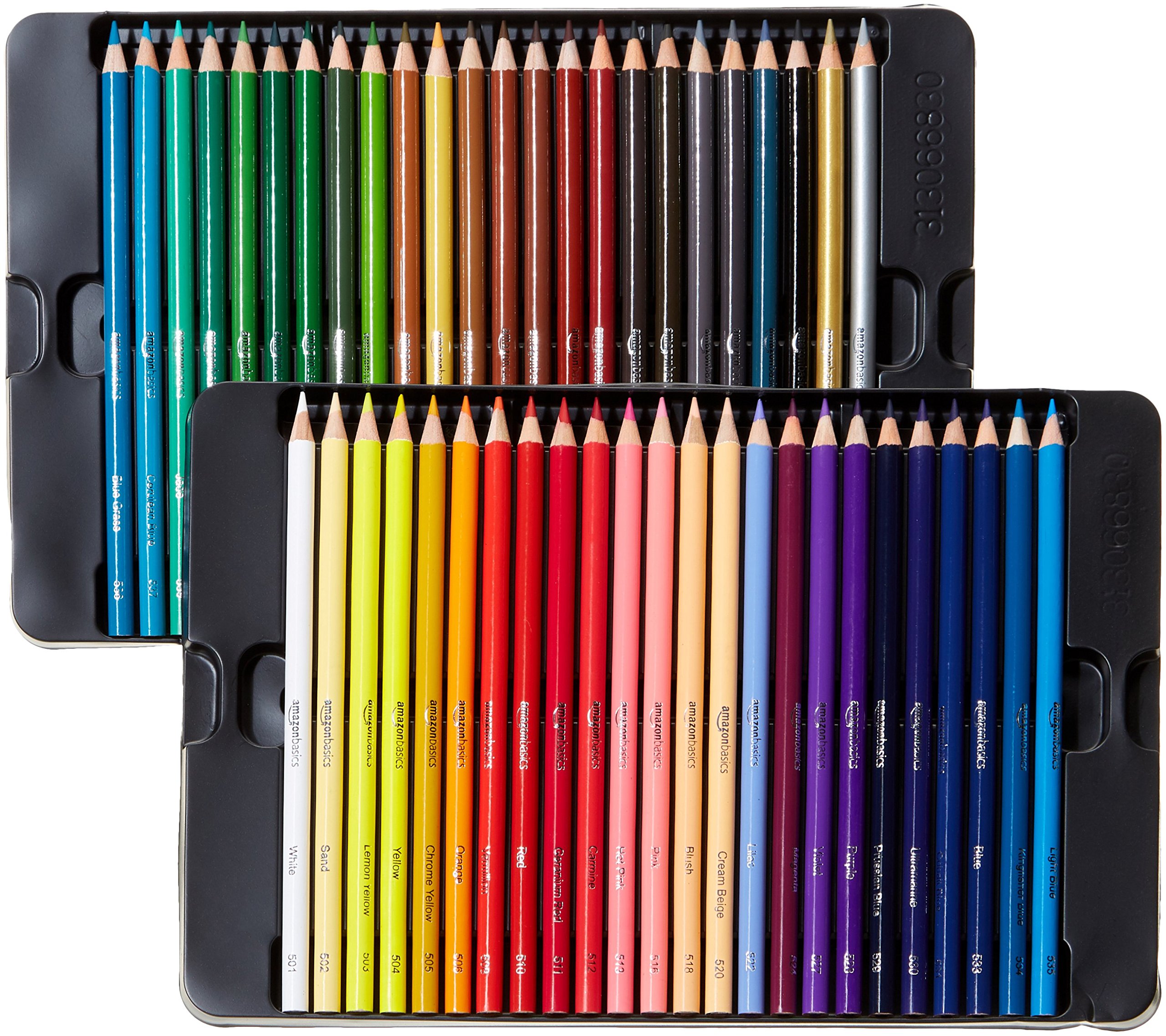 Amazon Basics Matite Colorate 48 Colori Set Scuola e Disegno