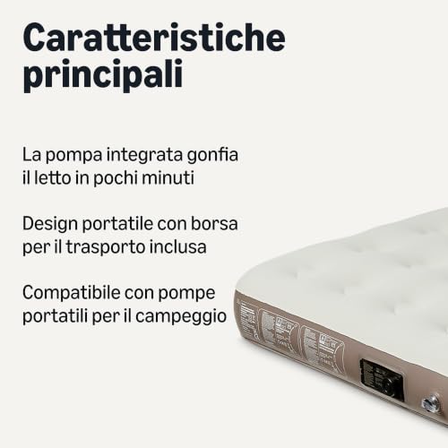 Amazon Basics Materasso Gonfiabile Queen 203x152cm