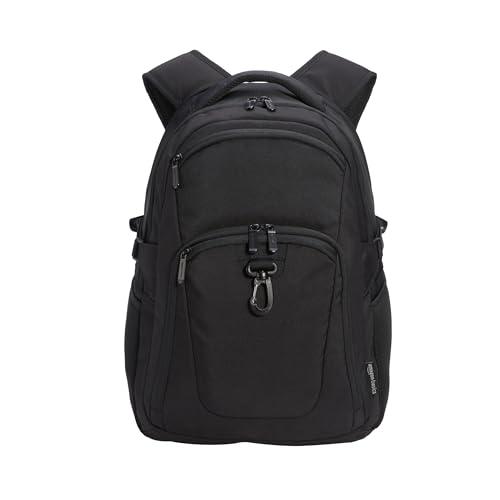 Amazon Basics Zaino Laptop 15,6 Pollici Nero Idrorepellente