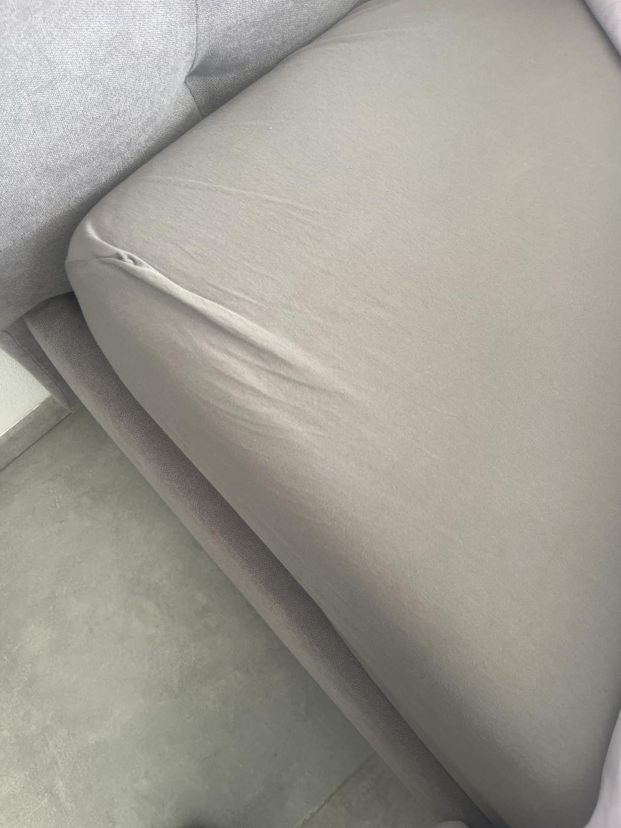 AmazonBasics Lenzuolo con Angoli 140x200 Bianco Jersey Cotone