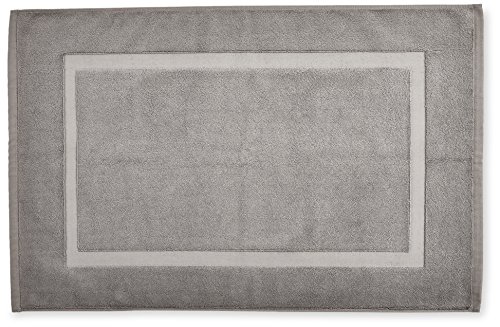 Amazon Basics tappetino bagno cotone grigio 51x79 cm