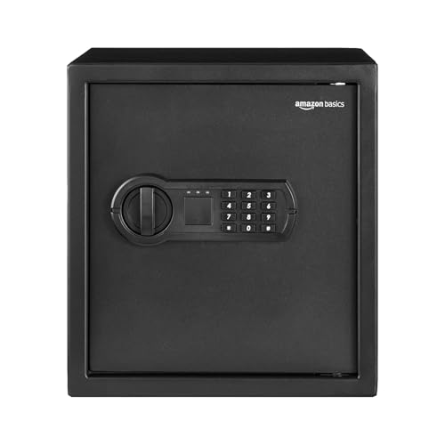 Amazon Basics Cassaforte Elettronica 34L acciaio nero