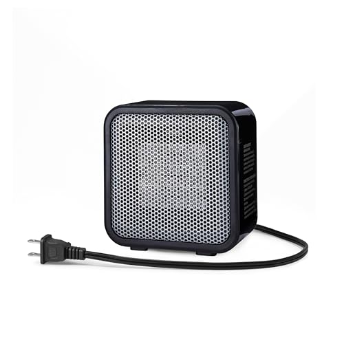 AmazonBasics Carlo mini riscaldatore ceramica 500W nero