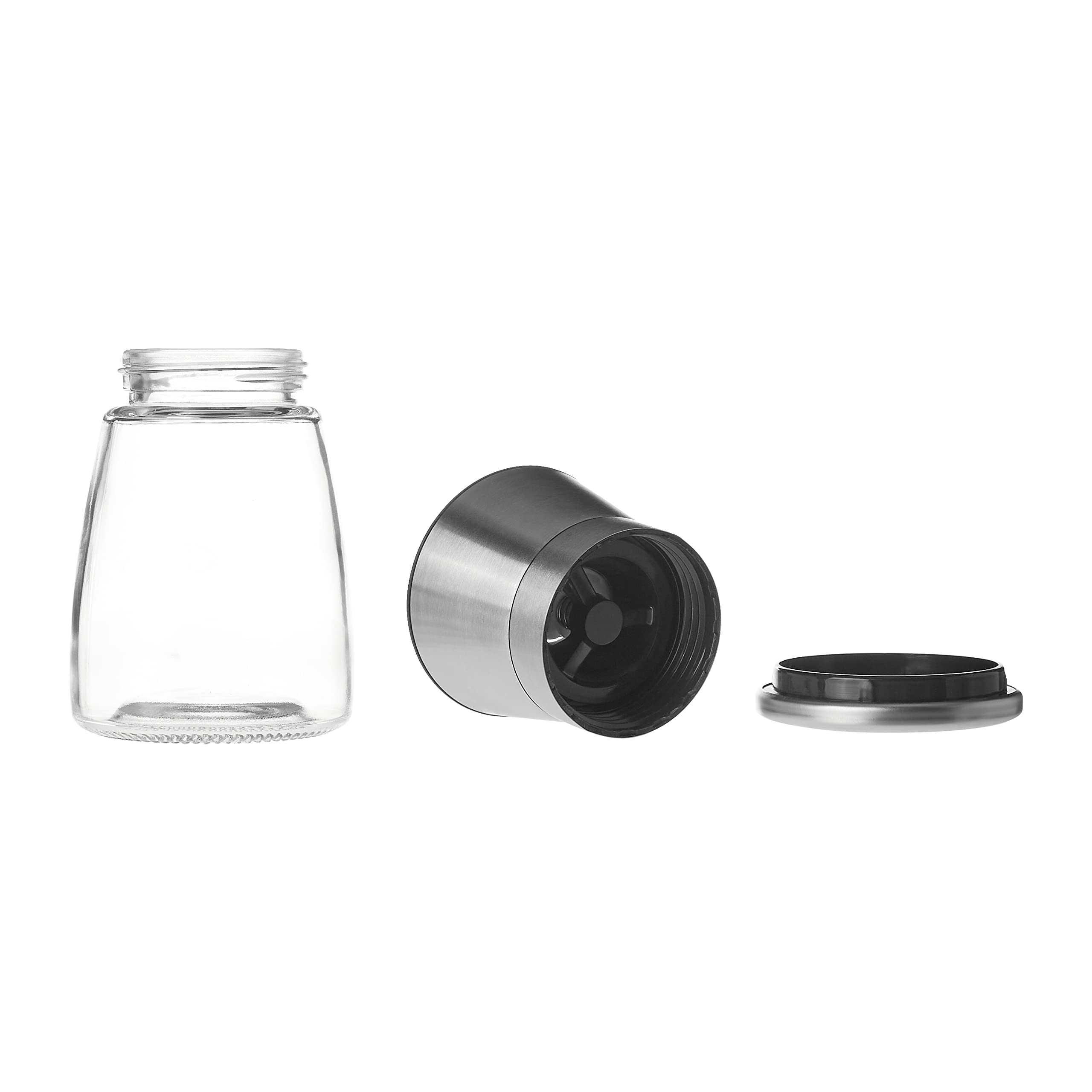 Amazon Basics Set 2 Macinasale e Macinapepe Vetro 155 g Ceramica