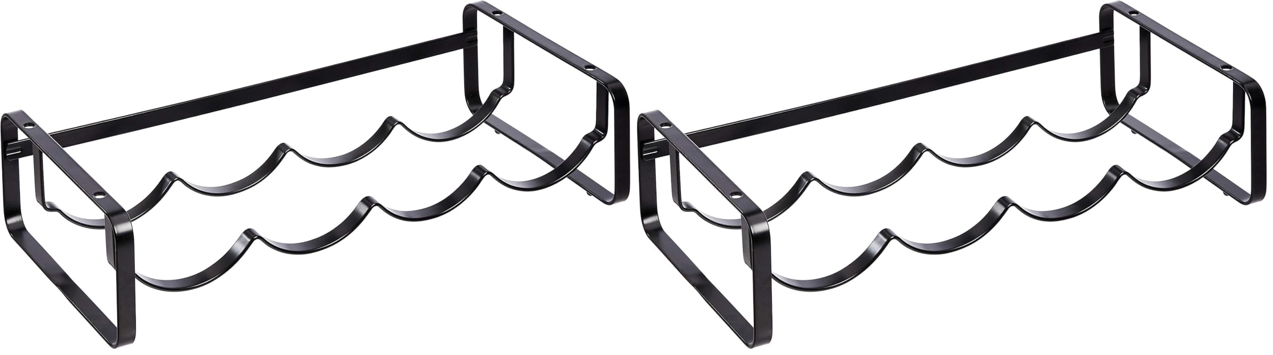 AmazonBasics Portabottiglie da Tavolo Acciaio Confezione da 1 Nero