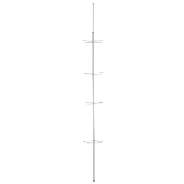 AmazonBasics Portaoggetti Doccia Angolare 4 Ripiani 246 cm