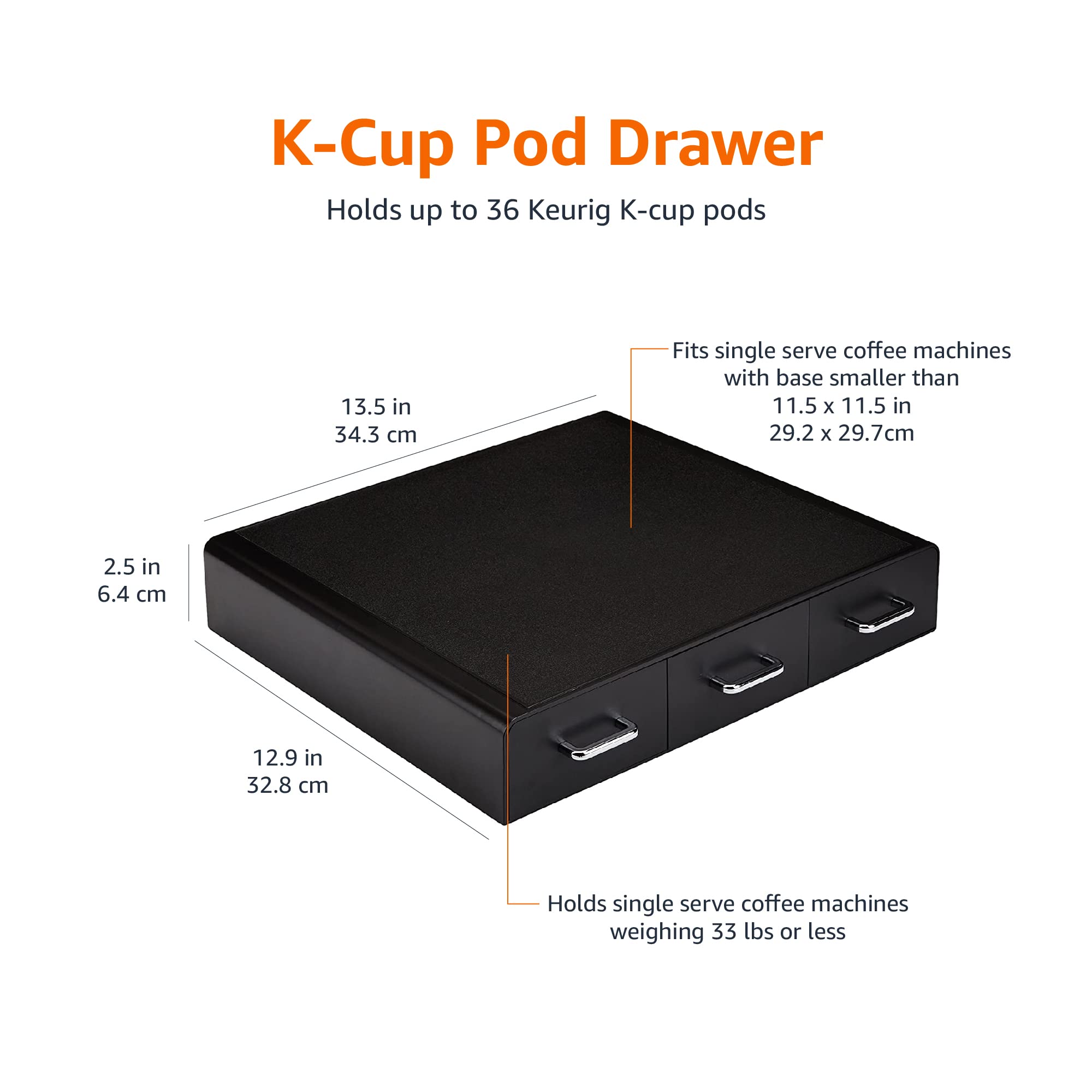 AmazonBasics cassetto capsule K-Cup 36 posti nero