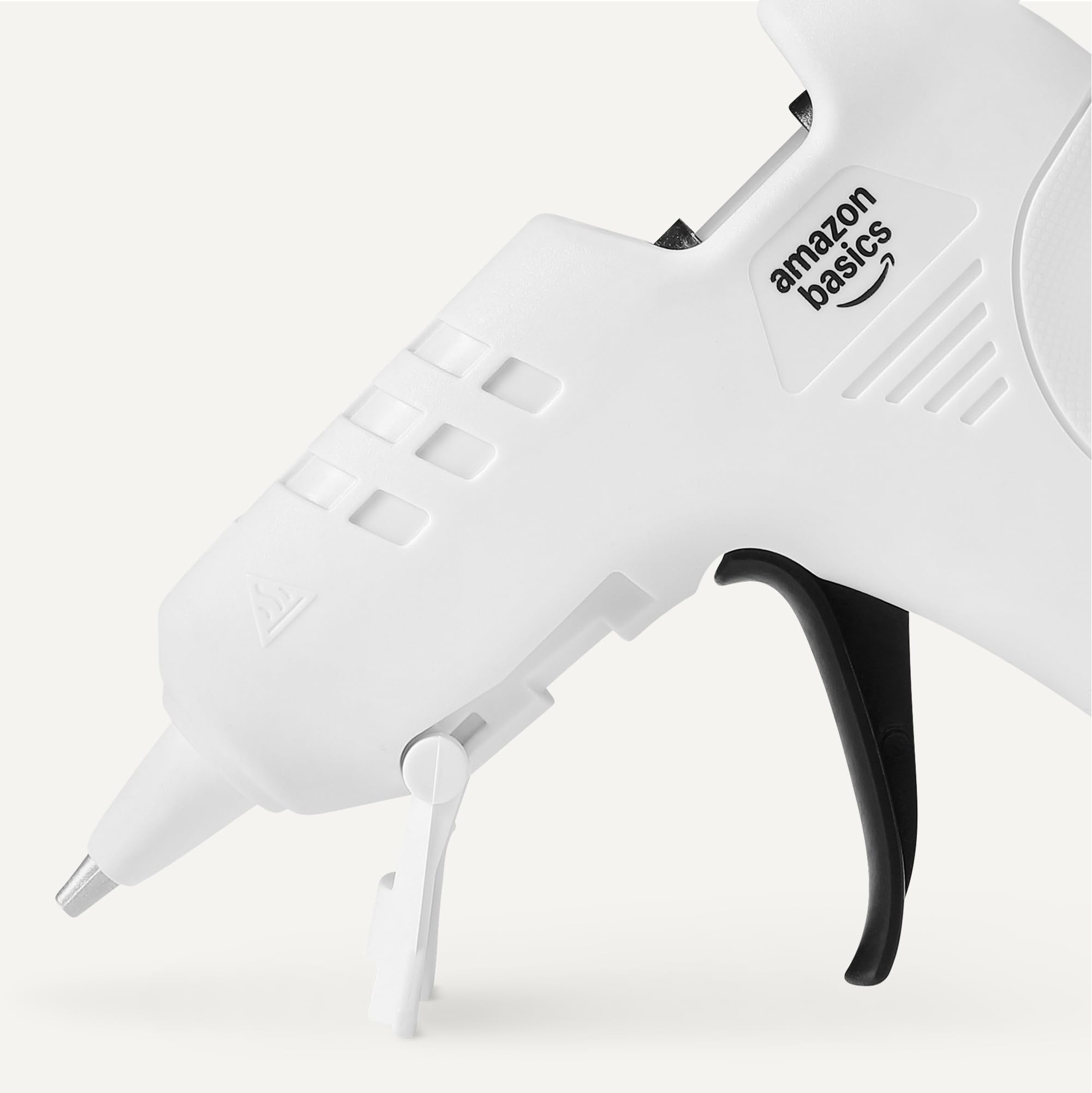 Amazon Basics Pistola Colla + 30 Stick pistola a caldo 20W bianca antigoccia