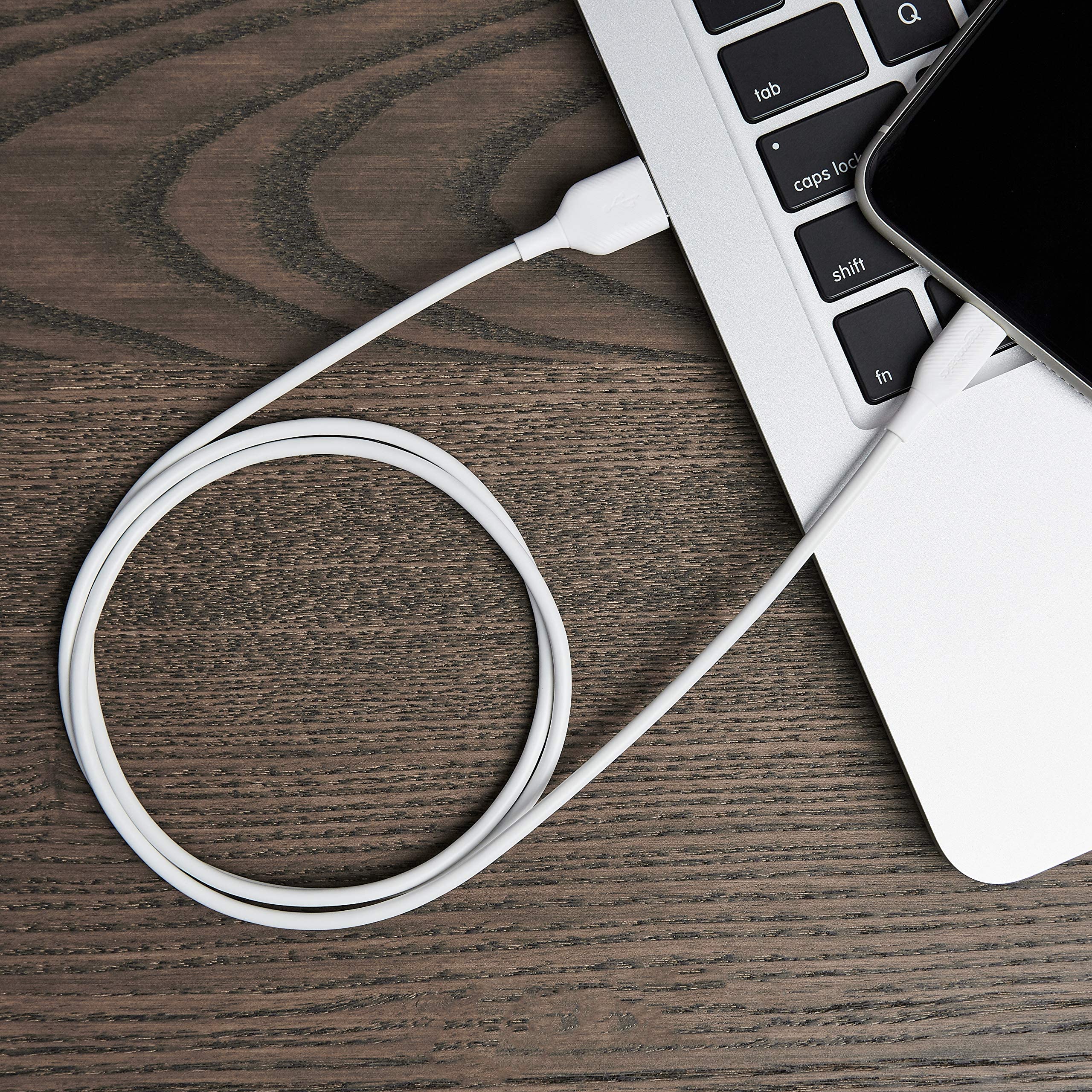 Amazon Basics cavo Lightning USB-A 0,9 m bianco MFi