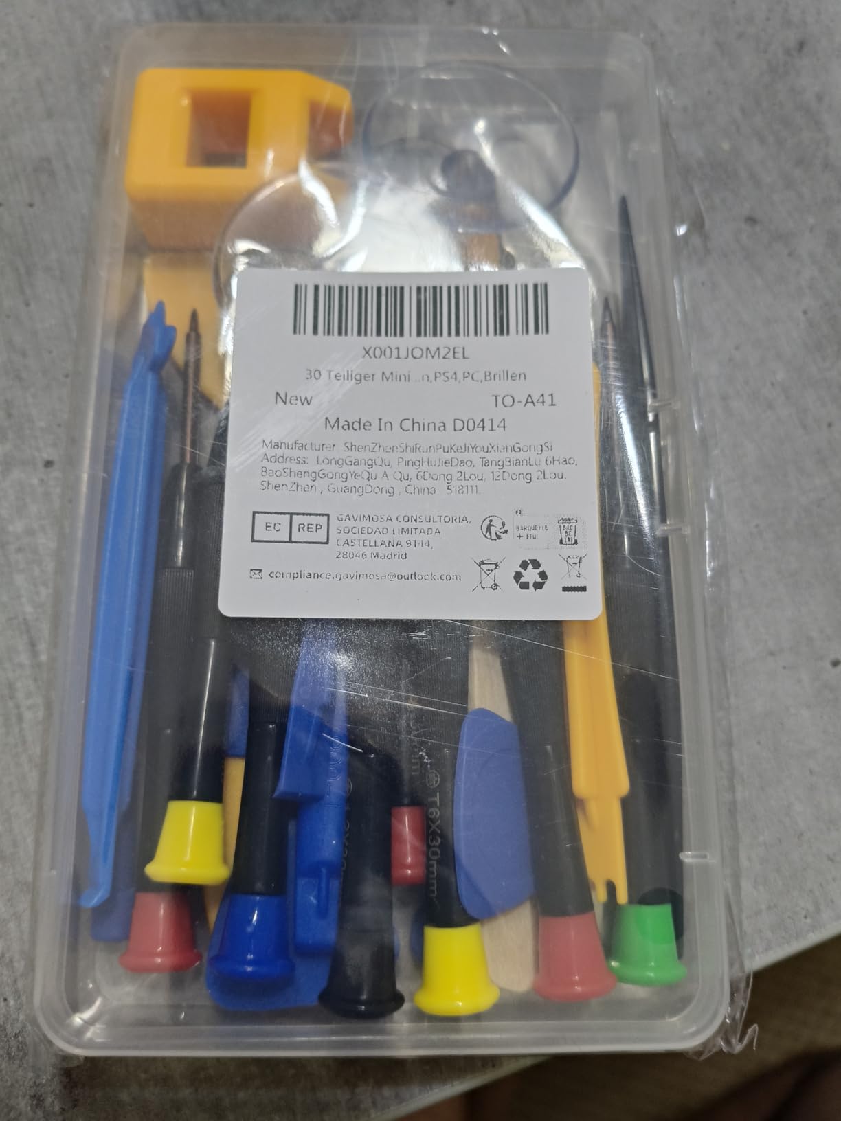 RealPlus Kit Riparazione Telefono 30 Pezzi Cacciaviti