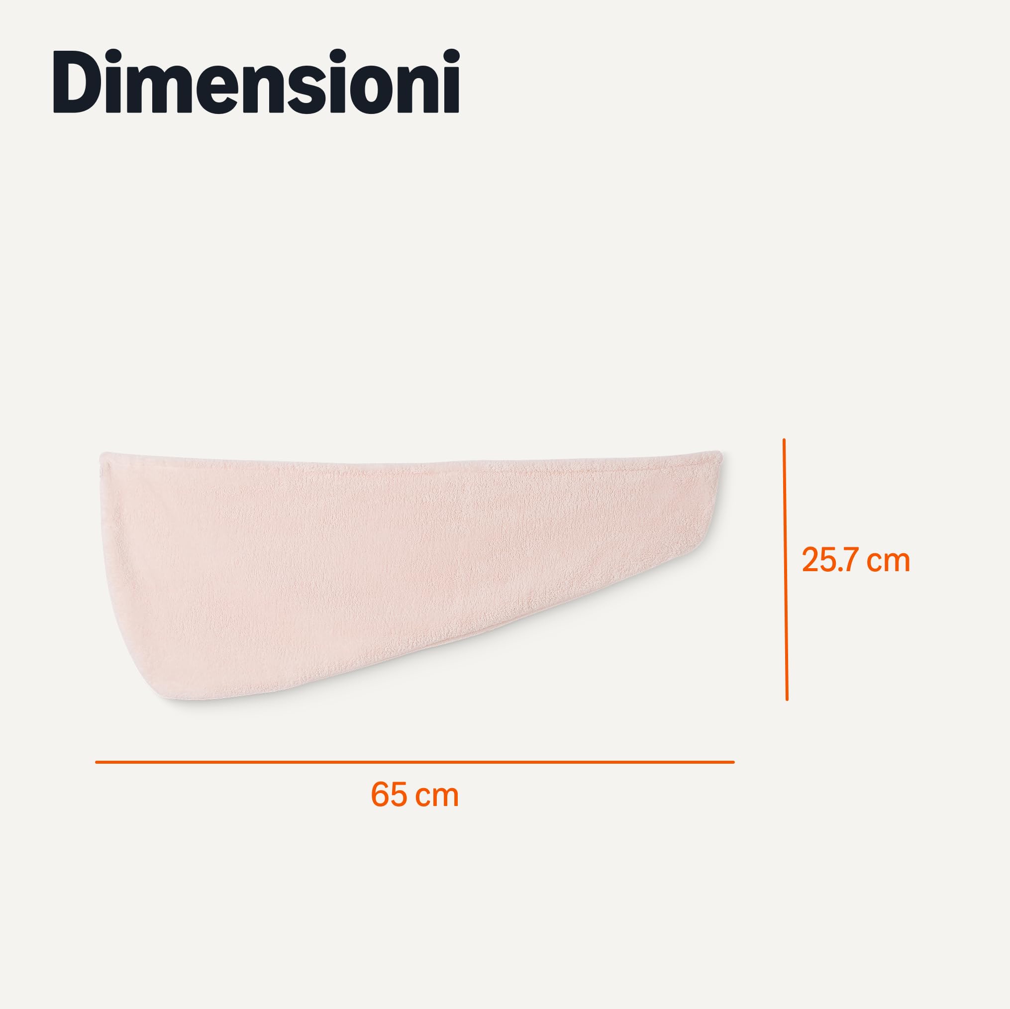 Amazon Basics turbante capelli microfibra 2 pezzi grigio rosa