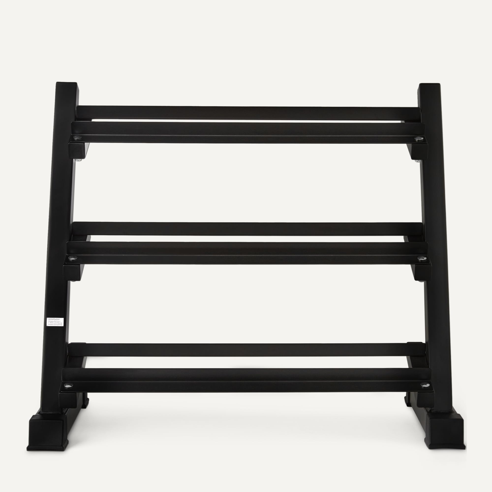Amazon Basics rack manubri 3 livelli nero acciaio