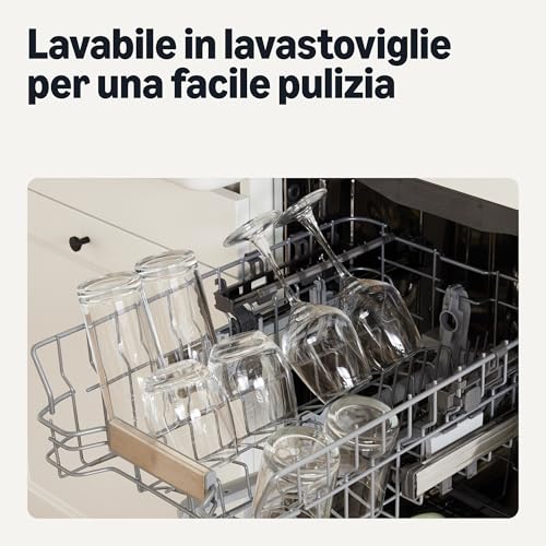 Amazon Basics bicchieri pinta vetro 473ml set 6 pezzi spesso
