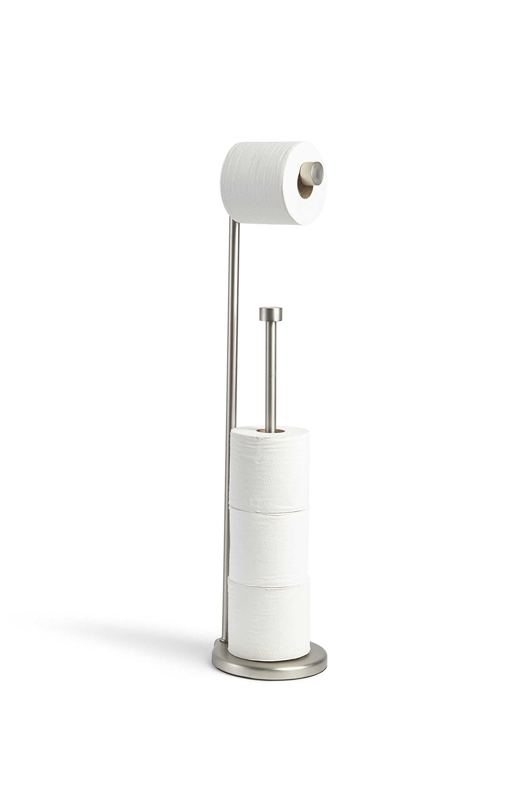 AmazonBasics piantana portarotolo carta igienica nichel