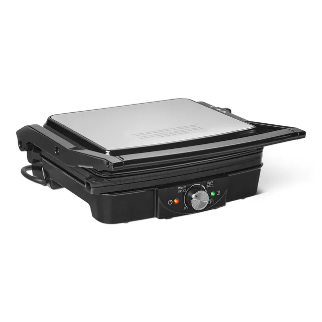 Amazon Basics Griglia Elettrica Contatto 2000W Nera Piastre