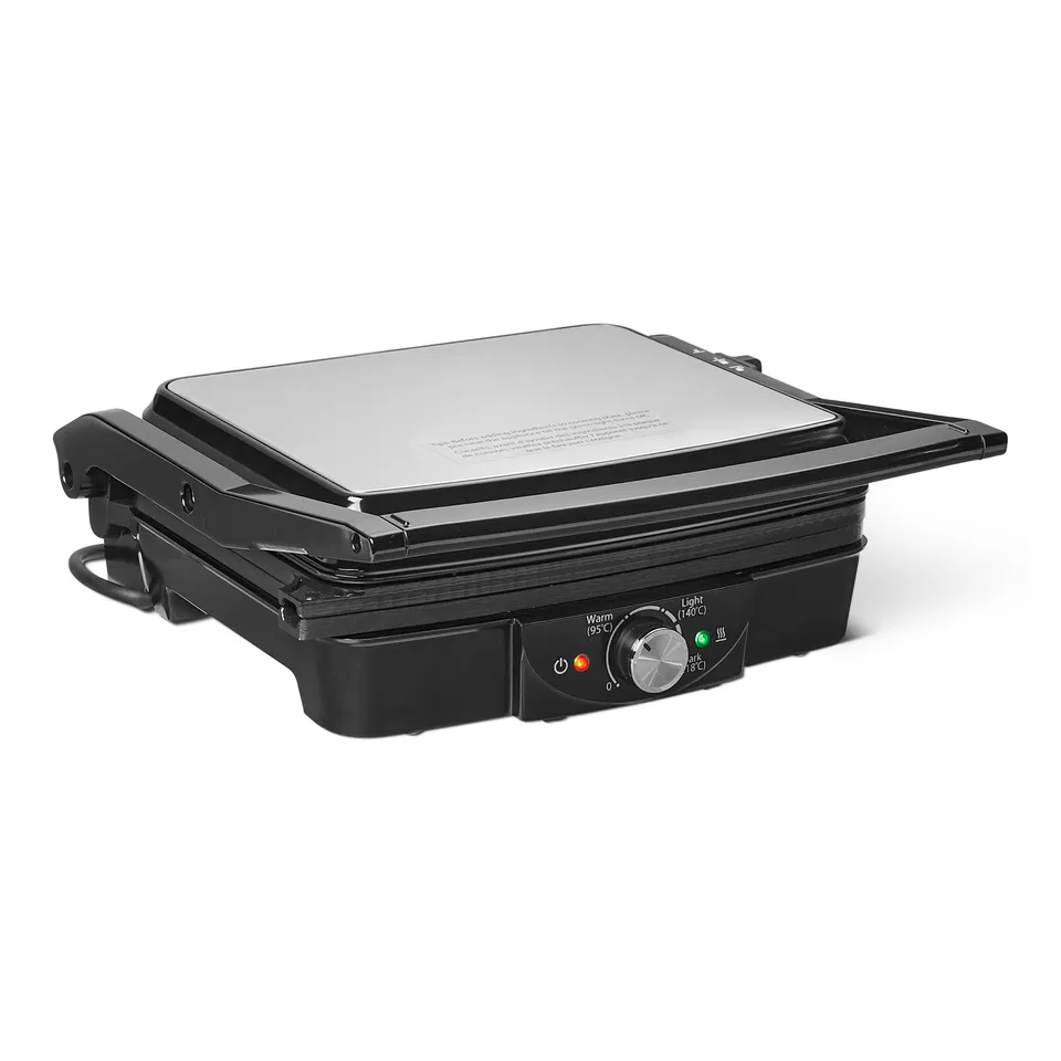 Amazon Basics Griglia Elettrica Contatto 2000W Nera Piastre