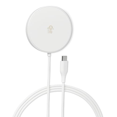 AmazonBasics Qi2.2 pad ricarica wireless magnetico 25W bianco supporto