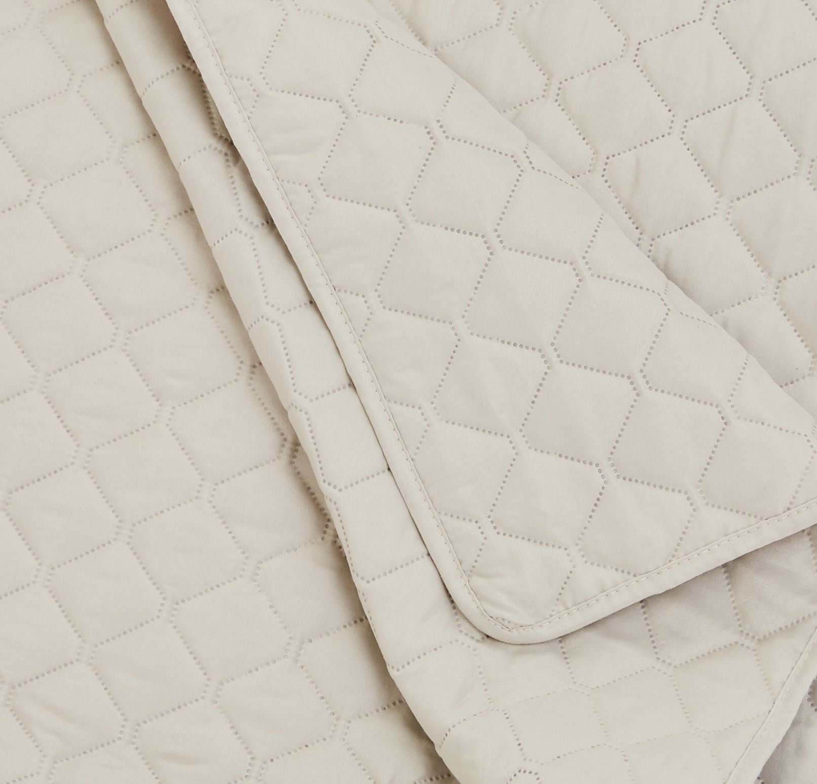 Amazon Basics Copriletto Trapuntato 170x210 Beige Rombi