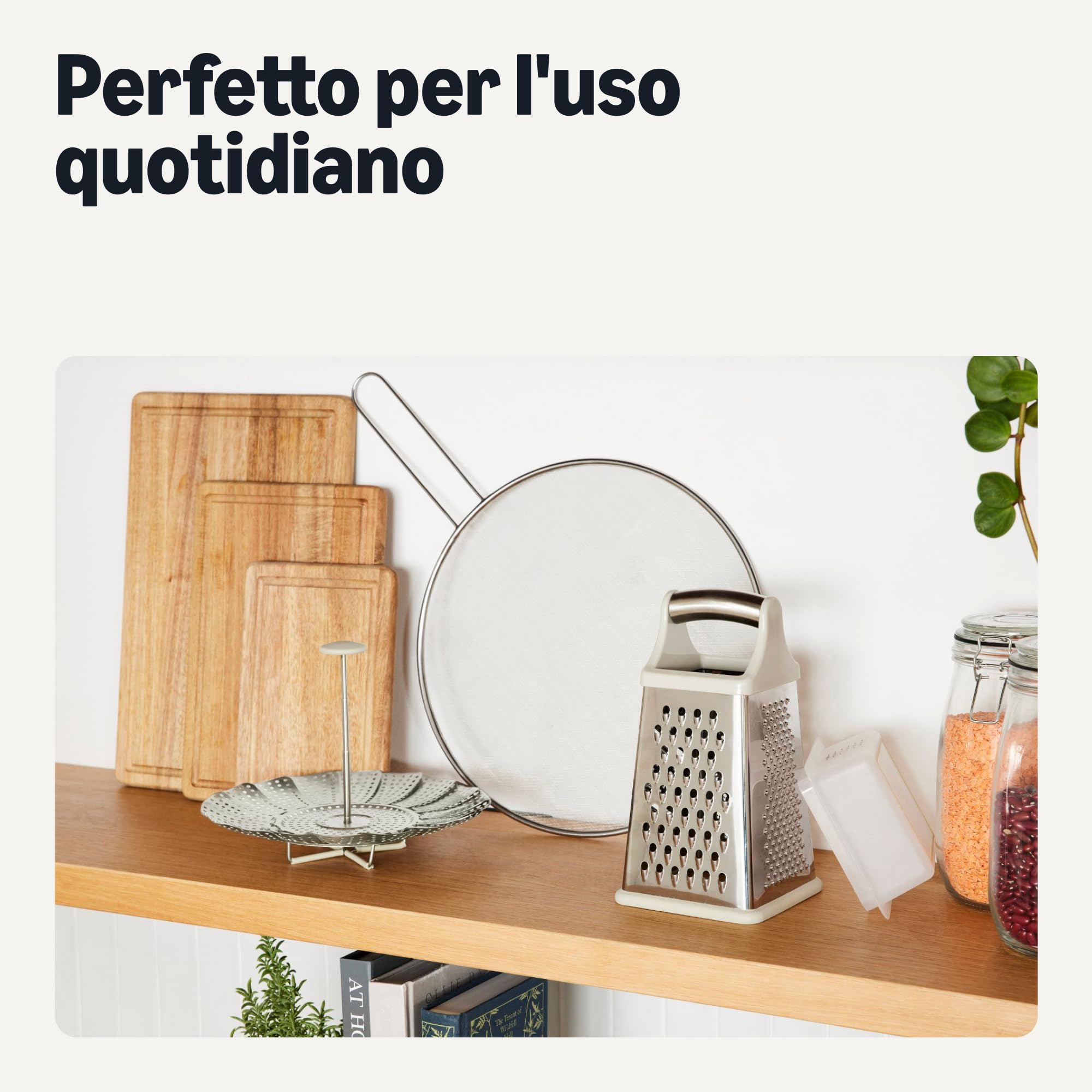 Amazon Basics setaccio farina 3 tazze acciaio inox
