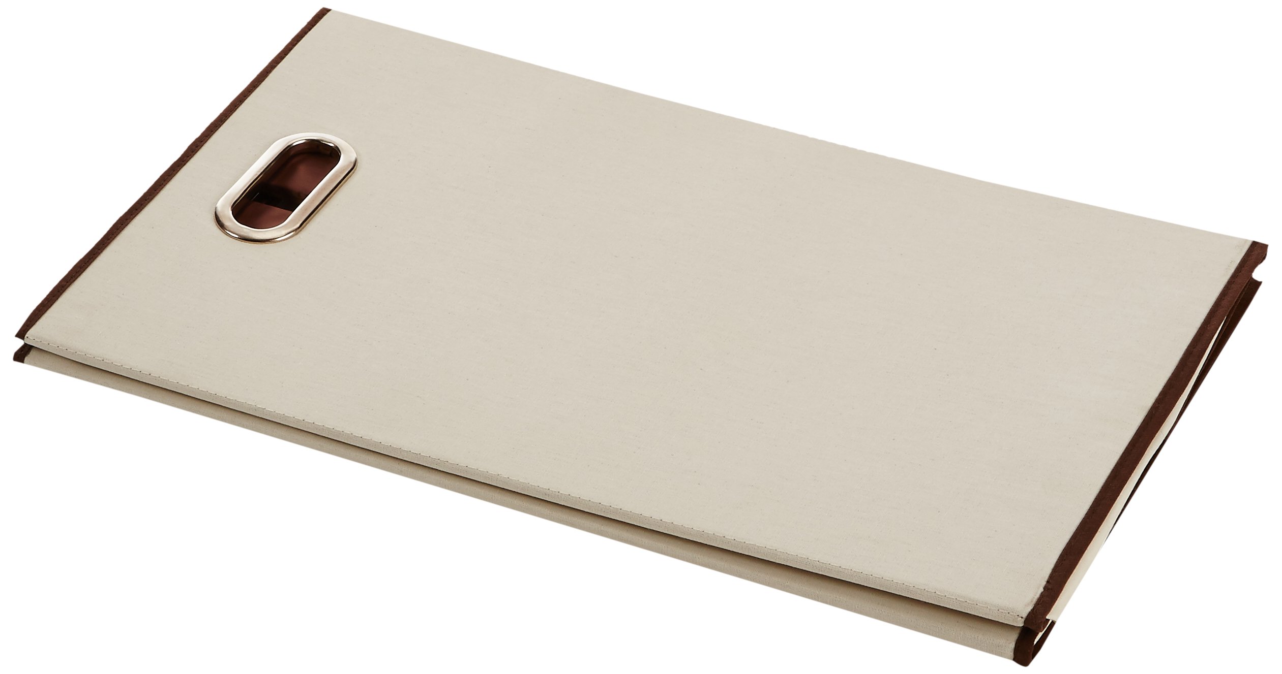 Amazon Basics Cesto Portabiancheria Pieghevole Beige