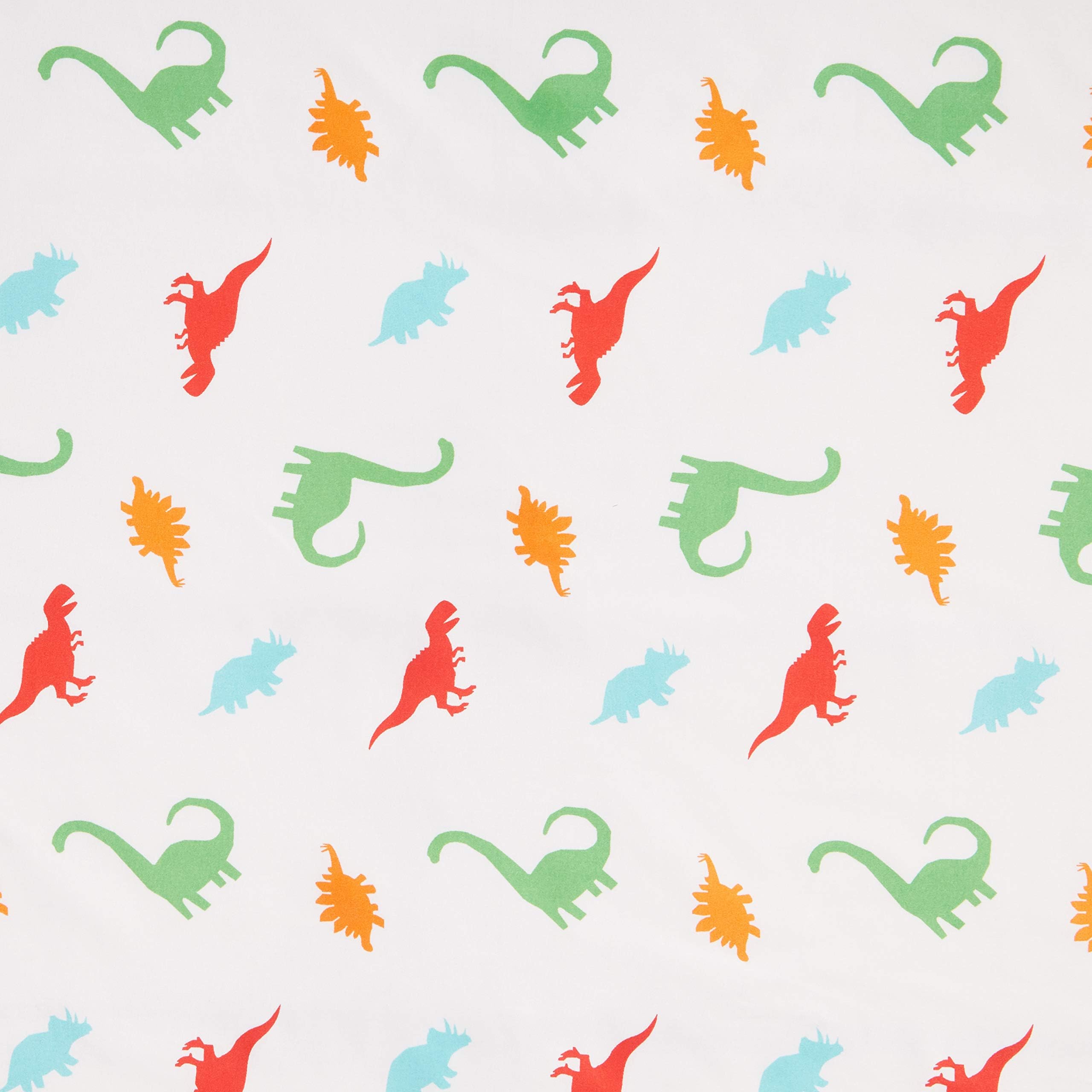 AmazonBasics Set lenzuola bambini dinosauri 3 pezzi