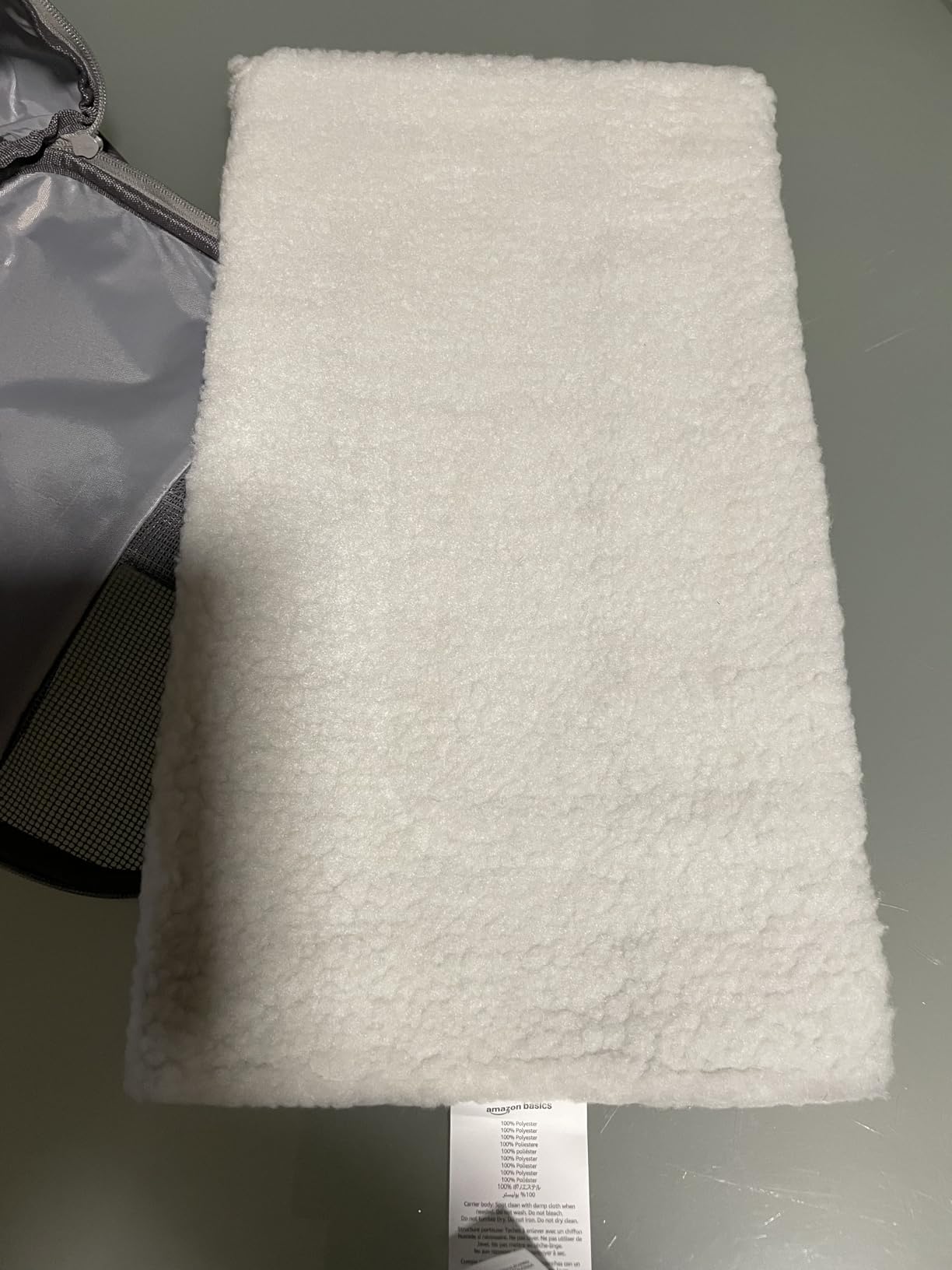 Amazon Basics Trasportino Borsa Gatti Cani Grigio