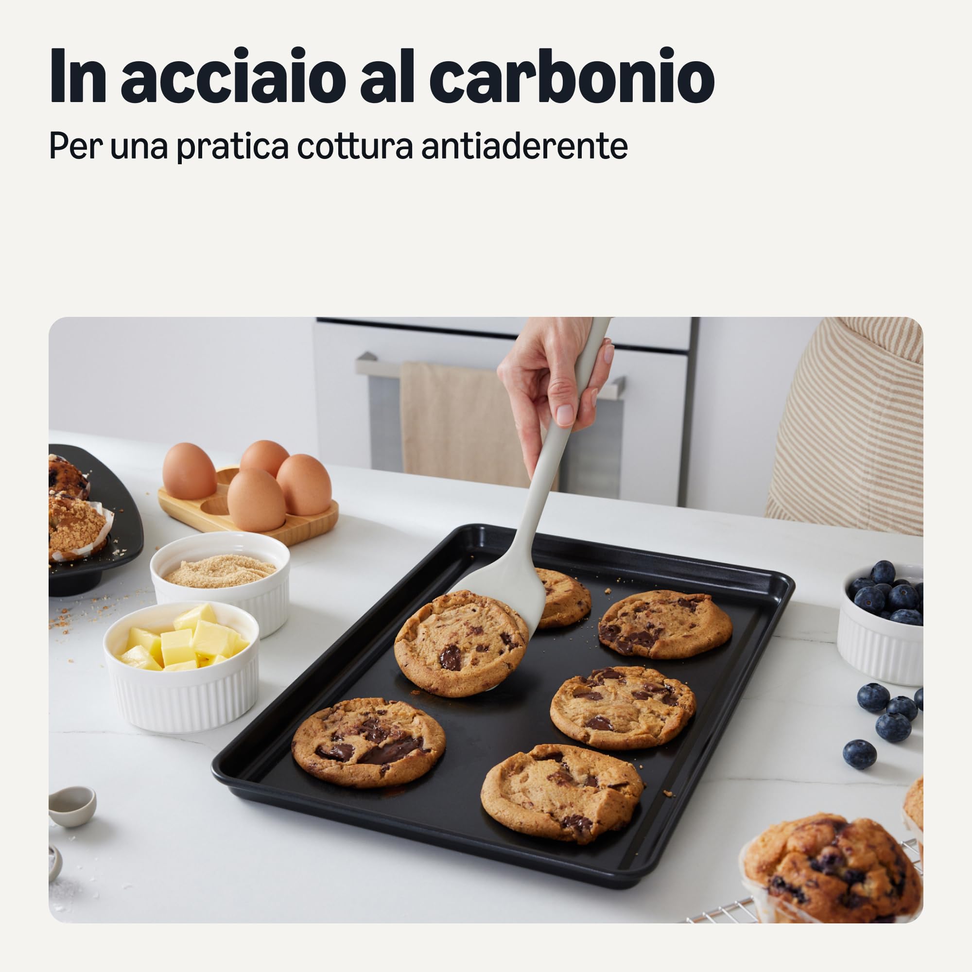 Amazon Basics set teglie antiaderenti 6 pezzi forno