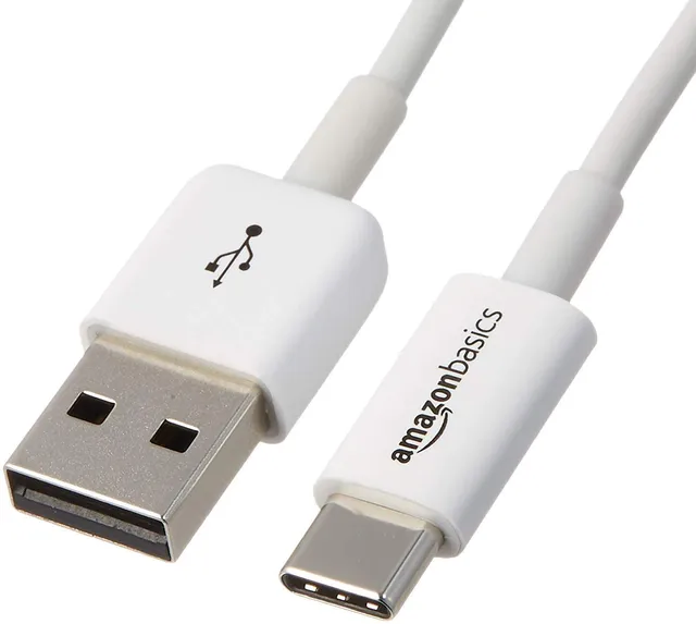 Amazon Basics Cavo USB-C USB-A 1,8 m Bianco 15W