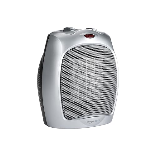 AmazonBasics Stufetta Elettrica 1500W Protezione Ribaltamento