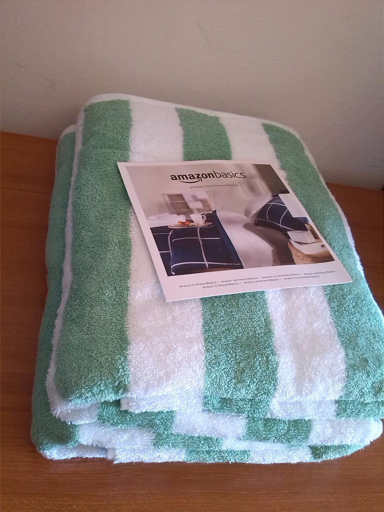 AmazonBasics Set 2 Teli Mare Cotone Celeste 76x152
