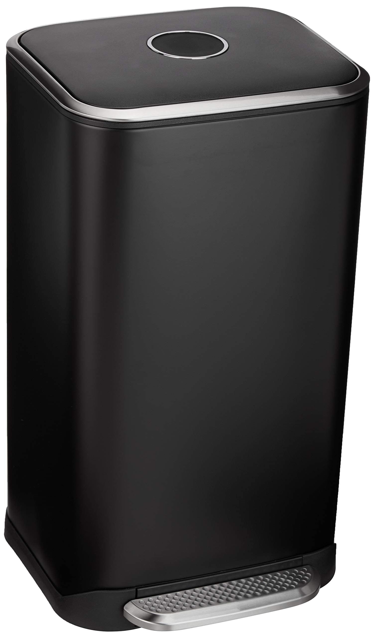 Amazon Basics Pattumiera a Pedale 32 L Nera Chiusura Morbida